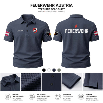 Firefighter Austria customize Casual Short Sleeved Bone Flower Solid Color