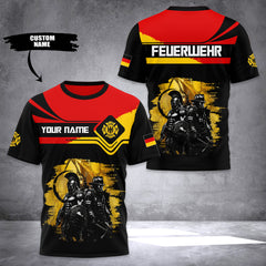 Firefighter Germany customize T-shirt  176