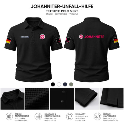 Johanniter customize Casual Short Sleeved Bone Flower Solid Color