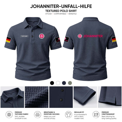 Johanniter customize Casual Short Sleeved Bone Flower Solid Color