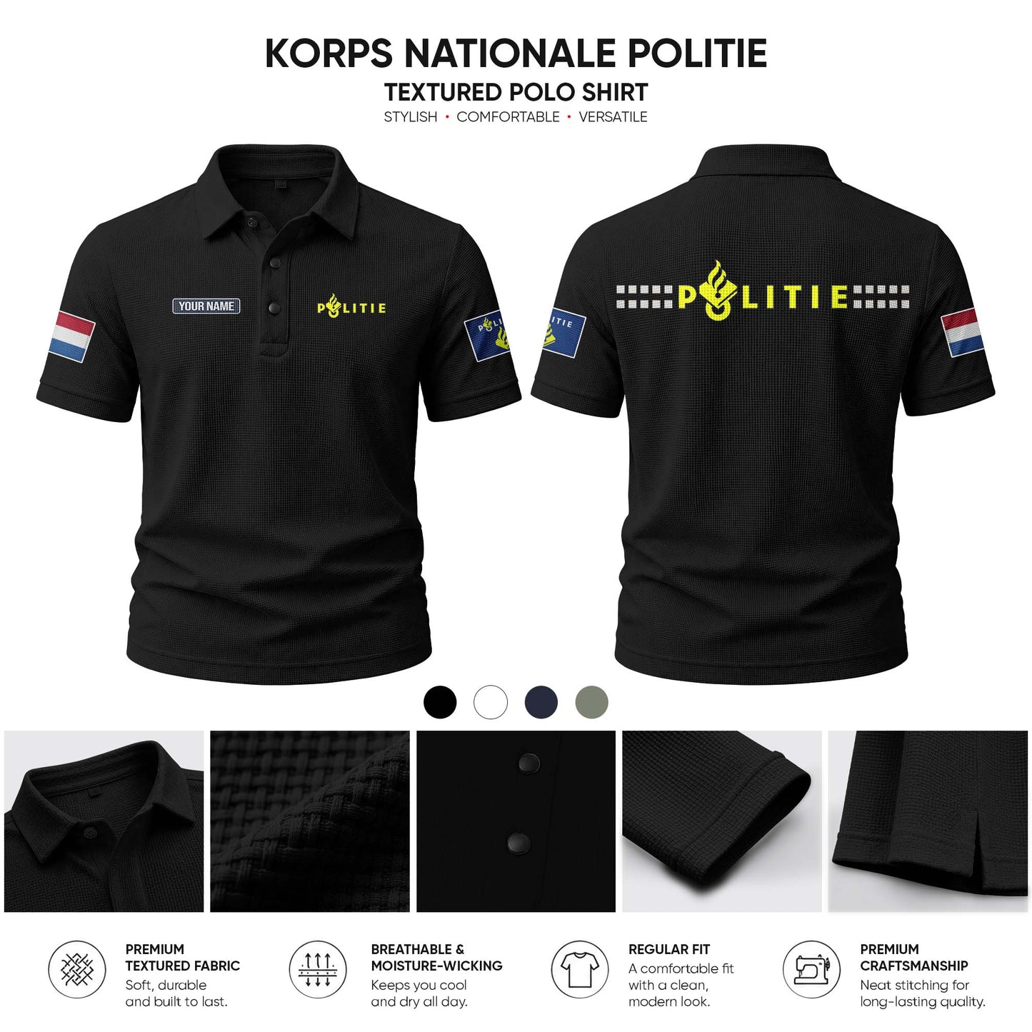 Politie customize Casual Short Sleeved Bone Flower Solid Color
