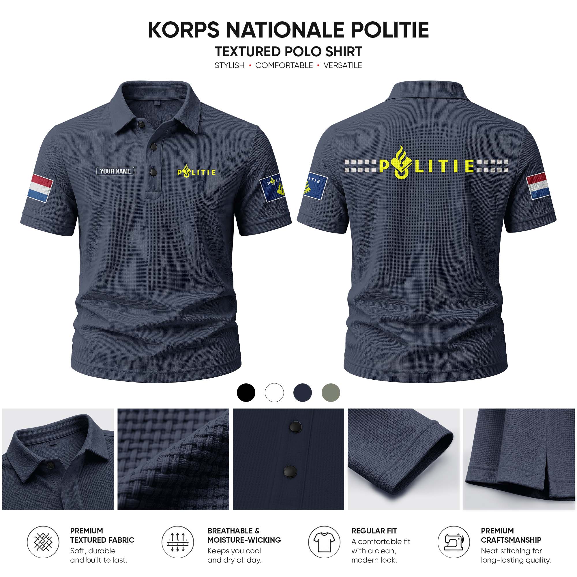 Politie customize Casual Short Sleeved Bone Flower Solid Color