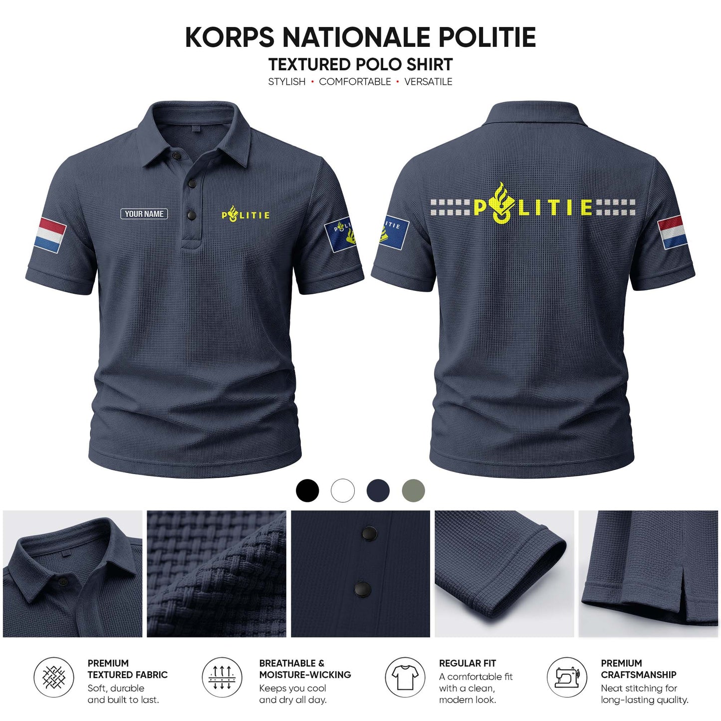 Politie customize Casual Short Sleeved Bone Flower Solid Color