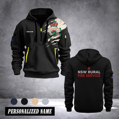 NSW Rural Fire Service customize Hoodie Half Zipper NLG