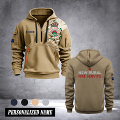 NSW Rural Fire Service customize Hoodie Half Zipper NLG