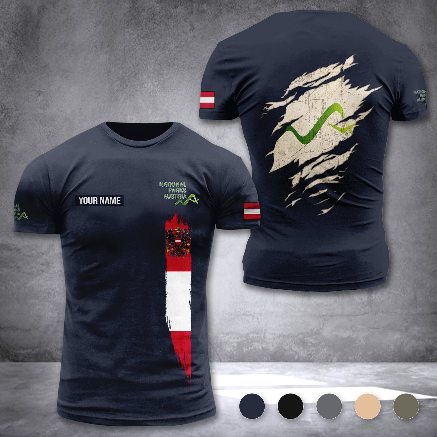 National Parks Austria customize T-shirt 306