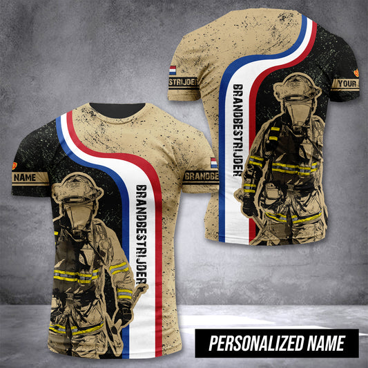 Firefighter Netherlands customize T-shirt  FM