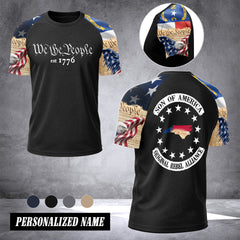 North Carolina we the people T-shirt has raglan sleeves  MRI