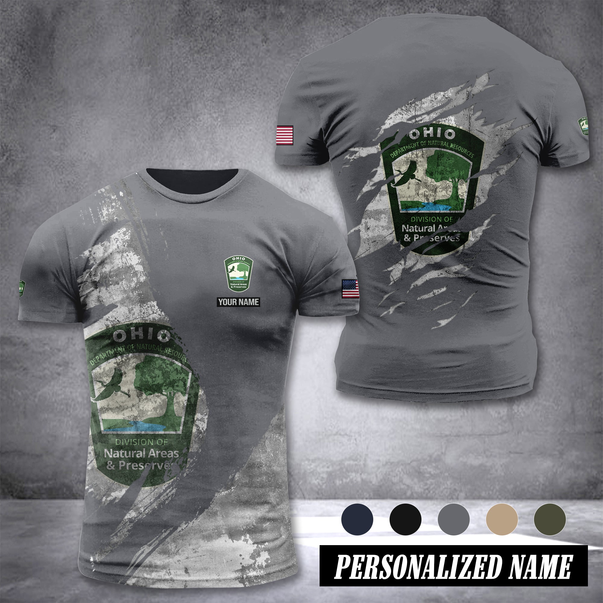 Ohio Department of Natural Resources customize T-shirt 306