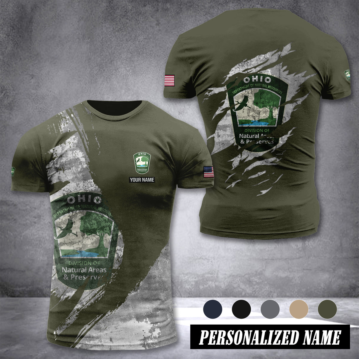 Ohio Department of Natural Resources customize T-shirt 306