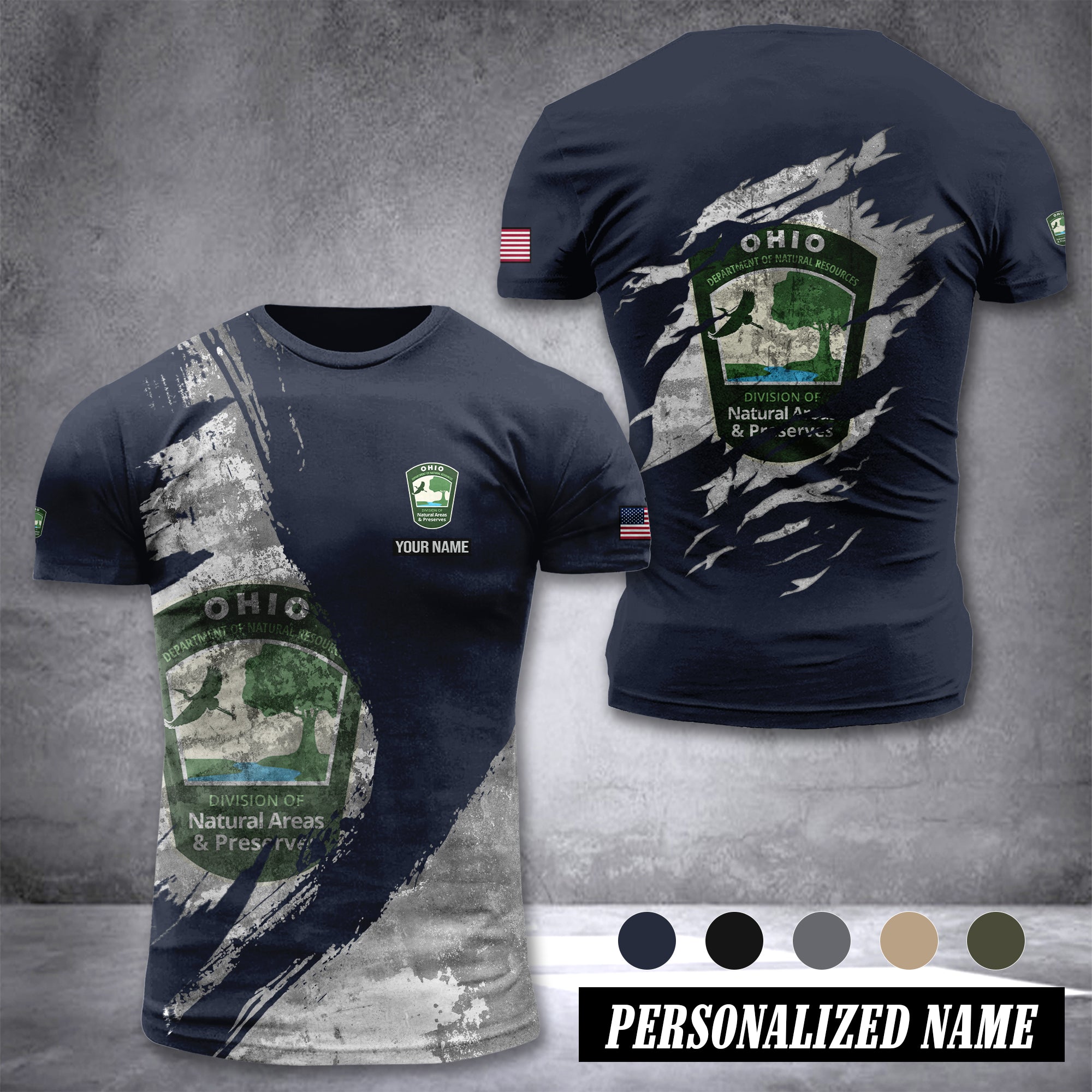 Ohio Department of Natural Resources customize T-shirt 306