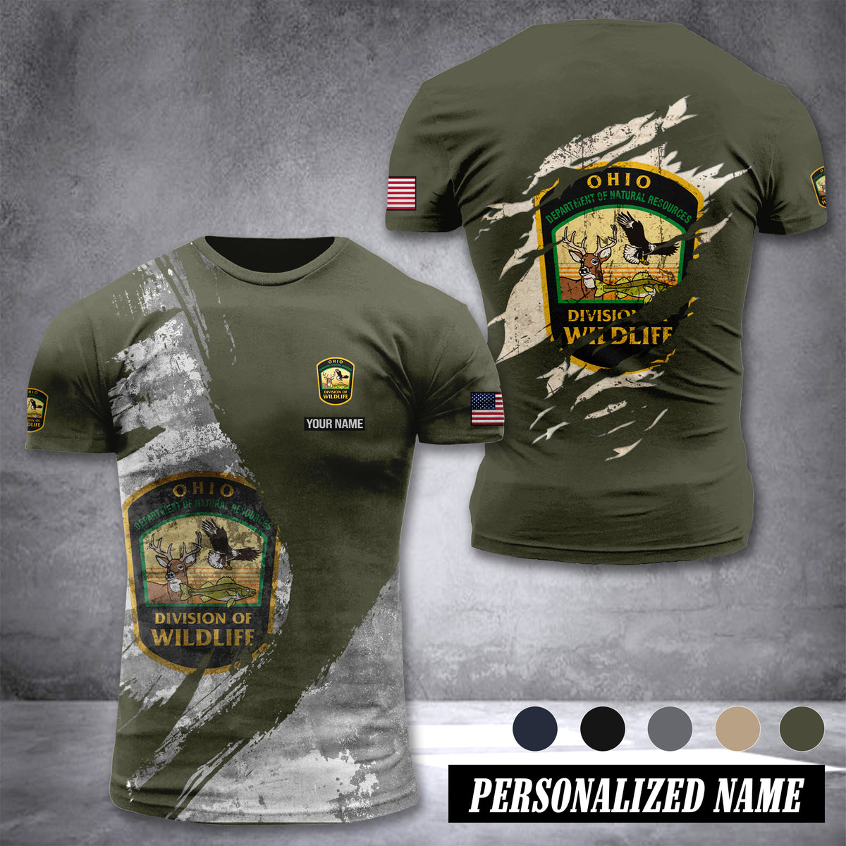 Ohio Division of Wildlife customize T-shirt 306