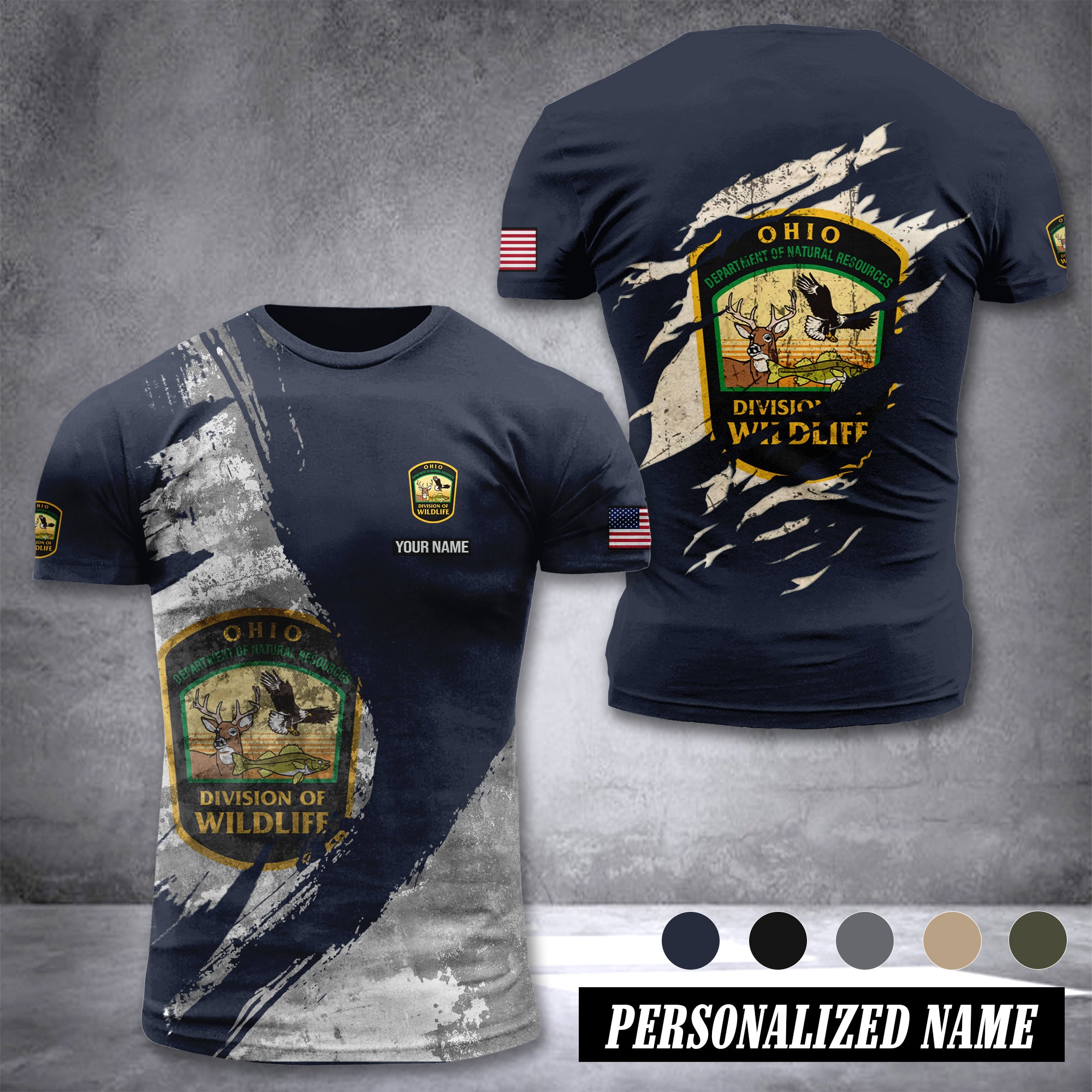 Ohio Division of Wildlife customize T-shirt 306