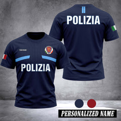 Polizia di stato customize 3d T-shirt 131