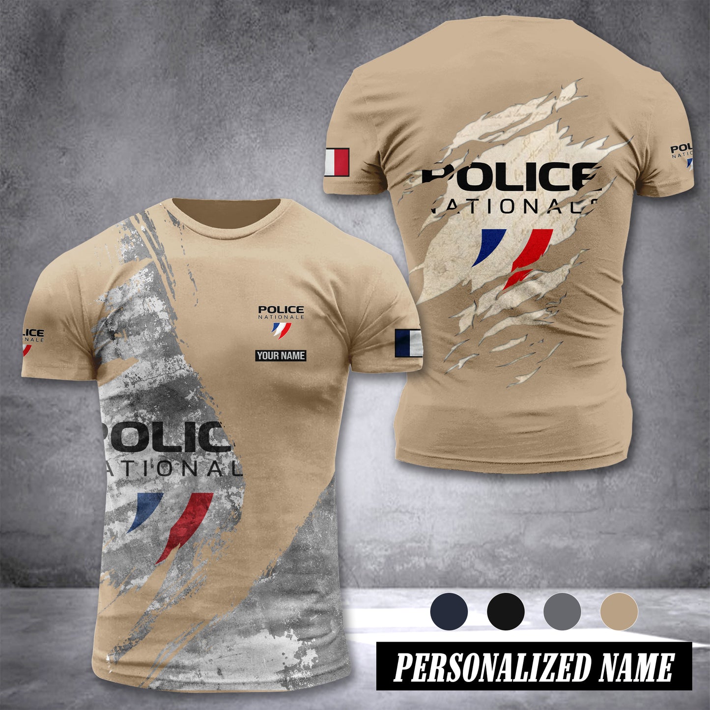 Police Nationale France customize T-shirt 306