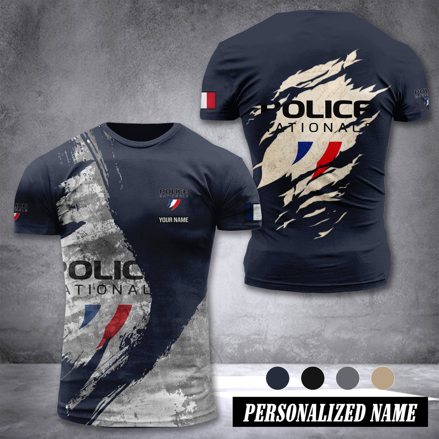 Police Nationale France customize T-shirt 306