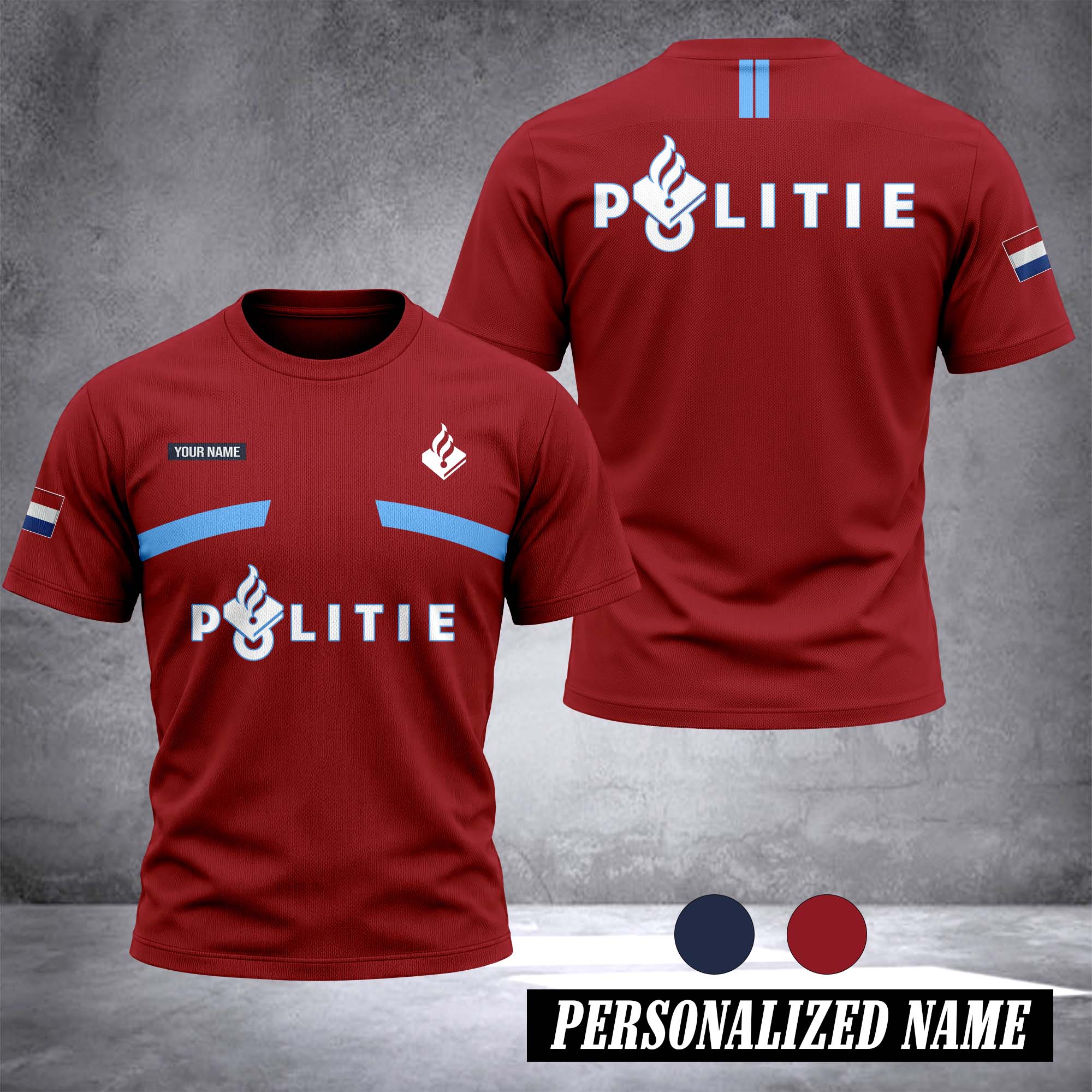 Politie Netherlandscustomize 3d T-shirt 131