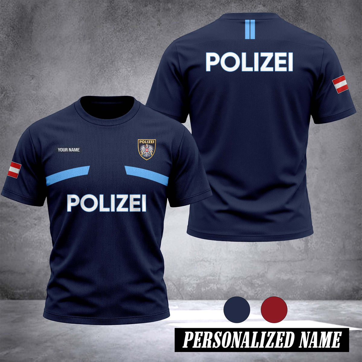 Polizei Austria customize 3d T-shirt 131