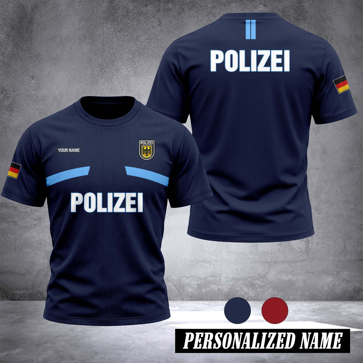 Polizei Germany customize 3d T-shirt 131