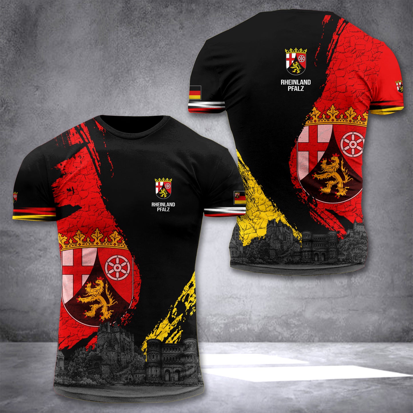 Rheinland-Pfalz Germany T-shirt 3d