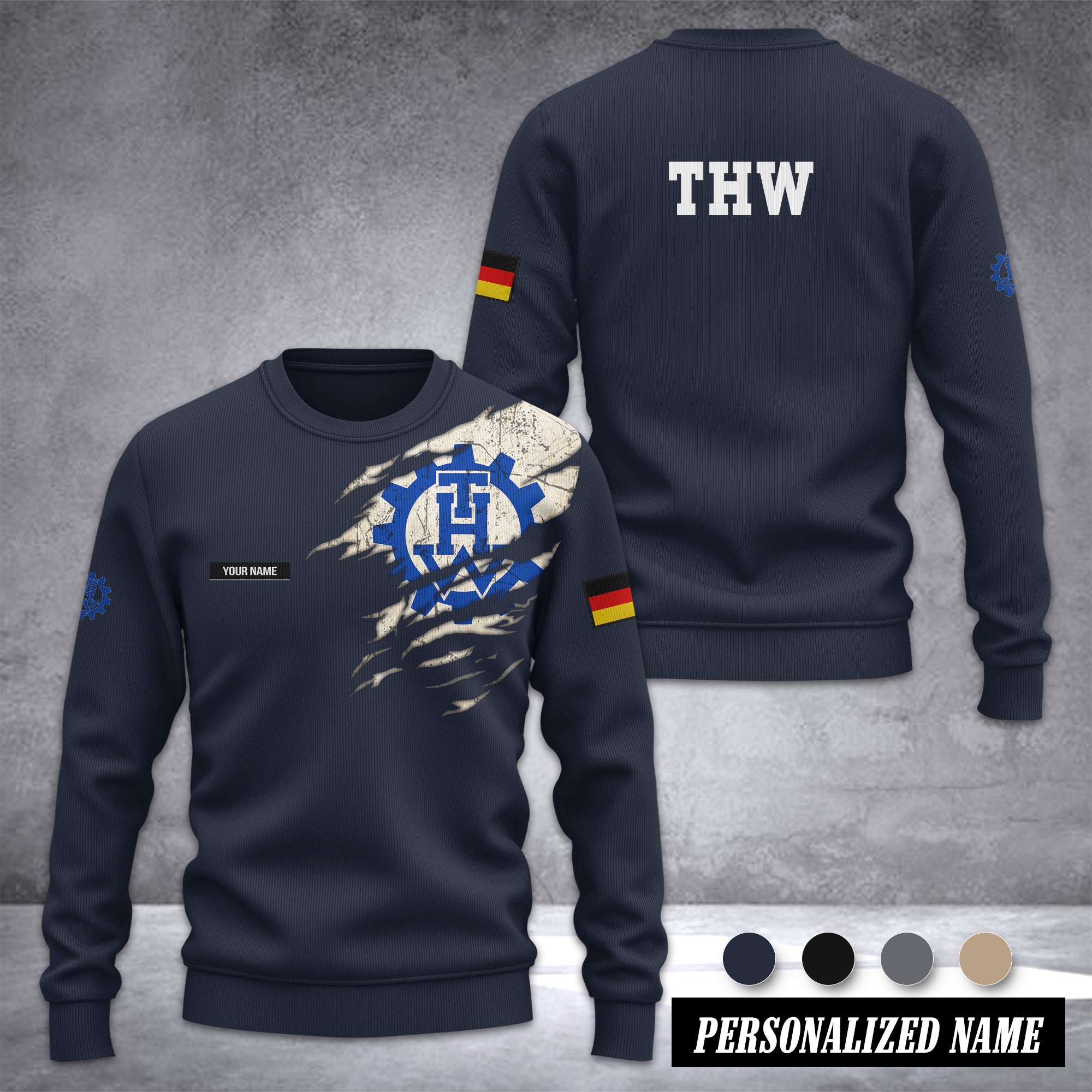 THW Ugly Sweater Christmas Customize 3d printed