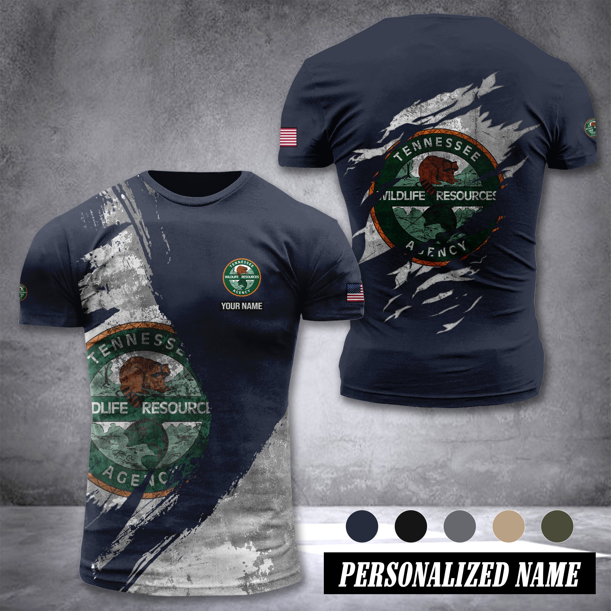 Tennessee Wildlife Resources Agency  customize T-shirt 306