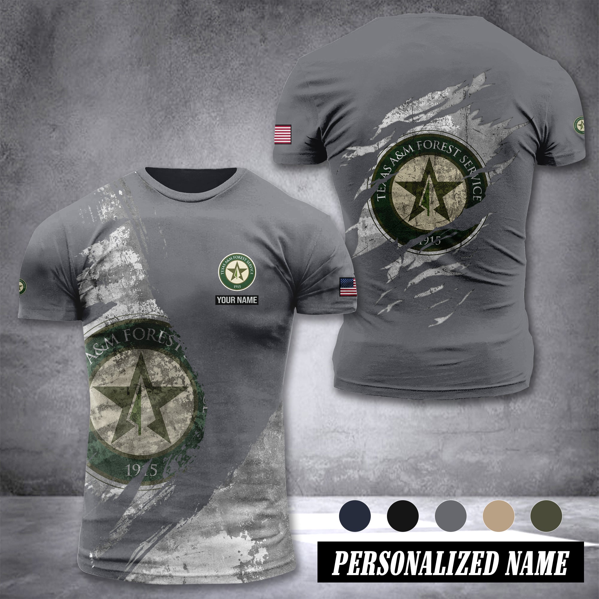Texas A&M Forest Service customize T-shirt 306
