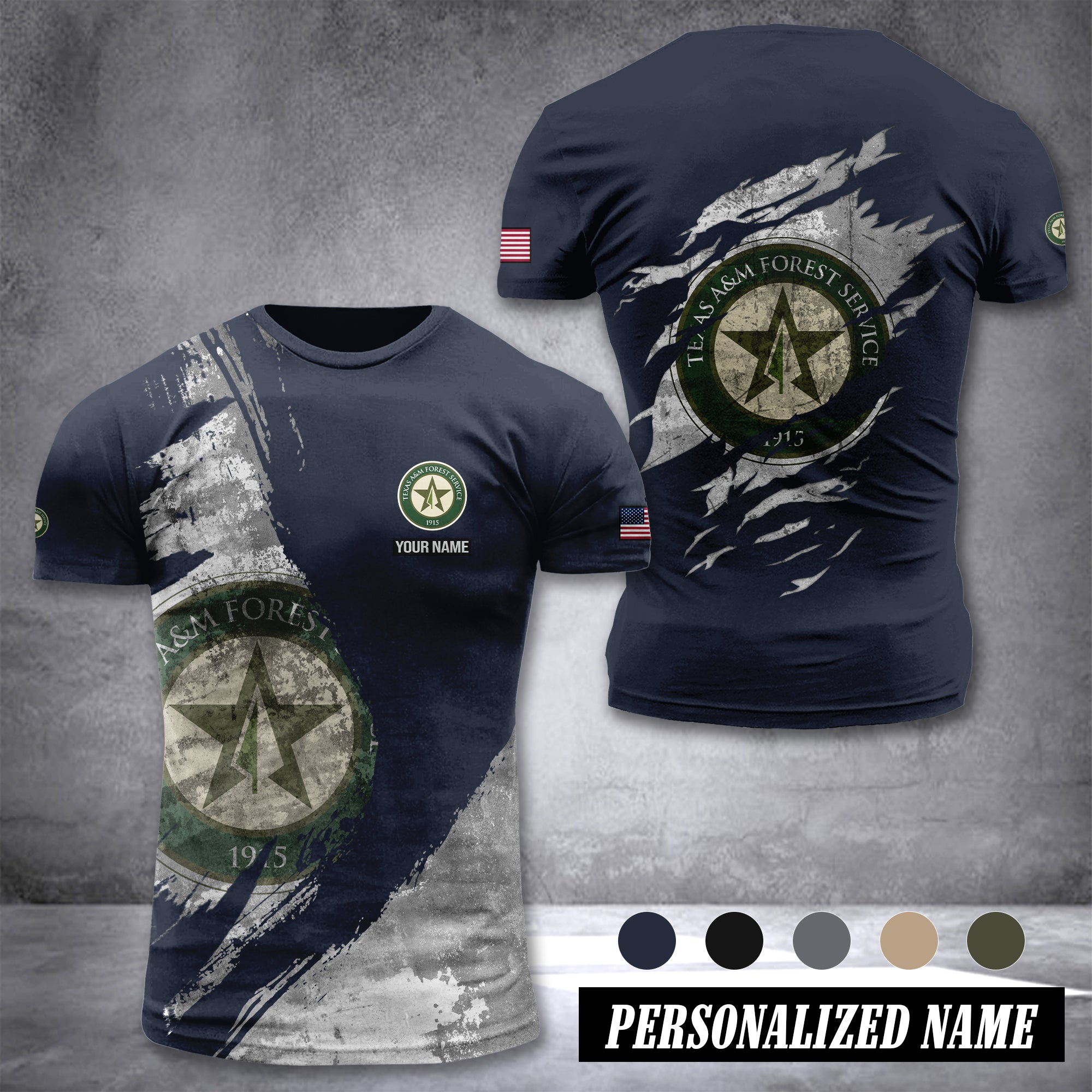 Texas A&M Forest Service customize T-shirt 306