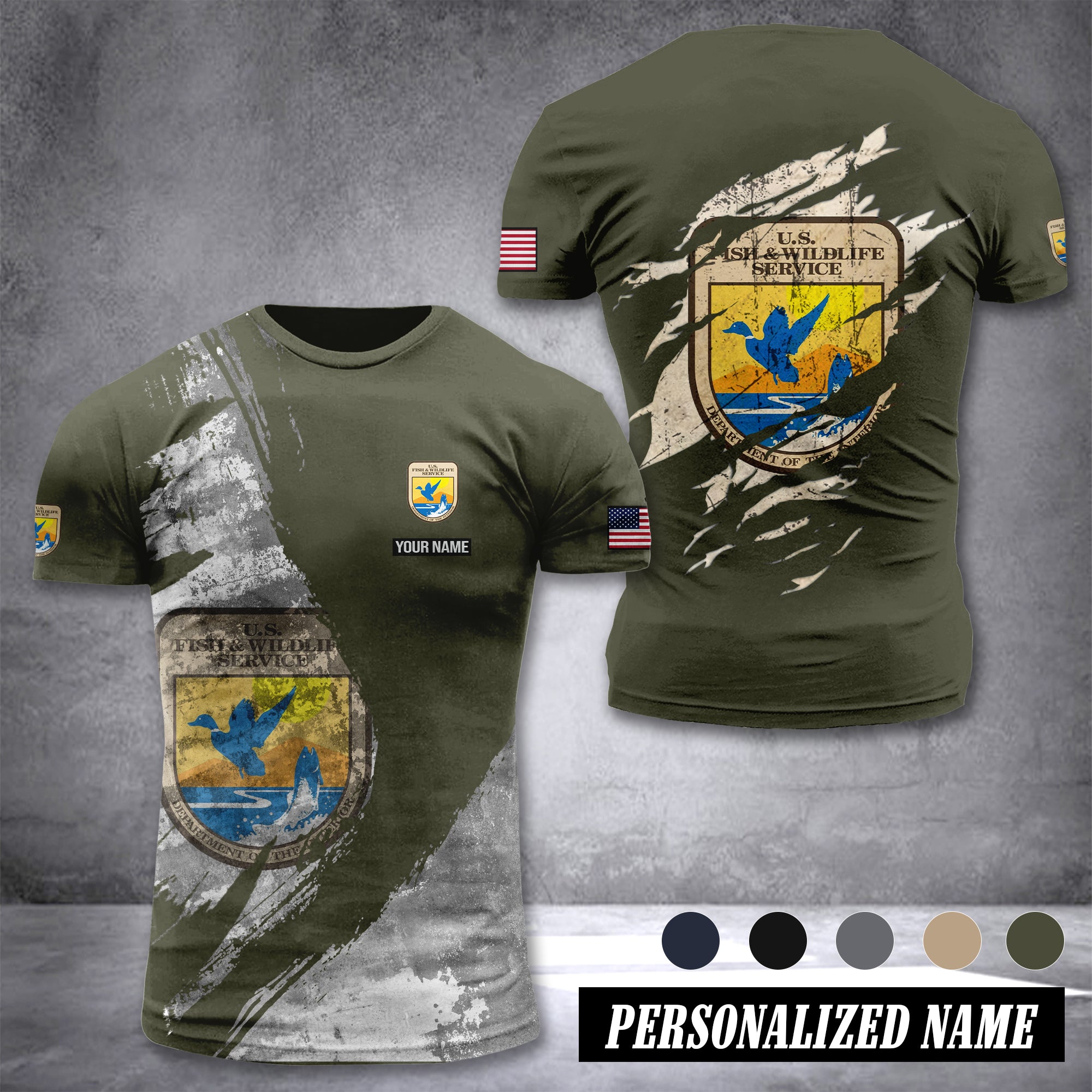U.S. Fish and Wildlife Service customize T-shirt 306