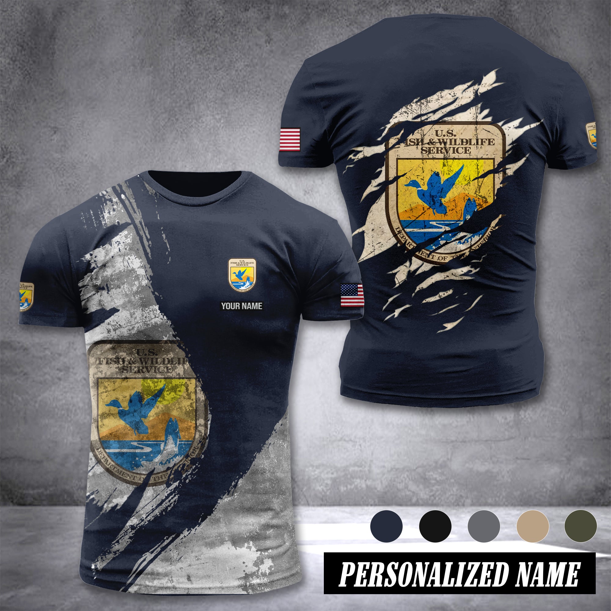 U.S. Fish and Wildlife Service customize T-shirt 306