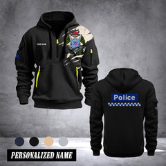 Victoria Police customize Hoodie Half Zipper NLG