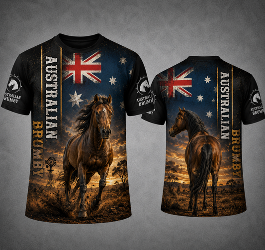 Australian Brumby T-shirt 3d
