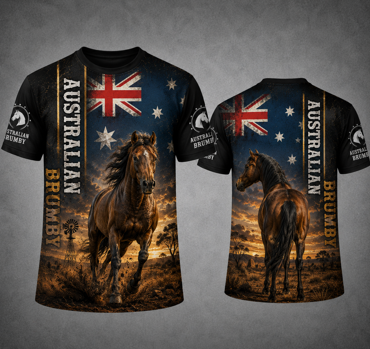 Australian Brumby T-shirt 3d