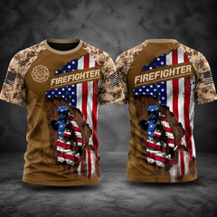 Firefighter USA 3d T-shirt 299